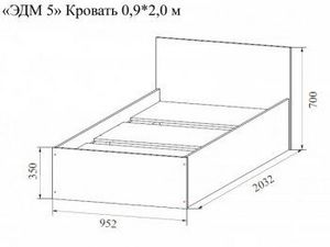 Спальный гарнитур Эдем-5 с угловым шкафом в Югорске - yugorsk.ok-mebel.com | фото 5