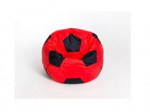 Кресло-мешок Мяч малый красно-черное в Югорске - yugorsk.ok-mebel.com | фото 1