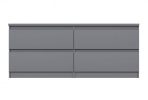 2.03.03.100.4 КАСТОР тумба 4 ящика RU серая в Югорске - yugorsk.ok-mebel.com | фото 2