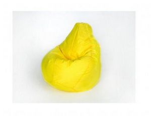 Кресло-мешок Груша среднее желтое в Югорске - yugorsk.ok-mebel.com | фото 1