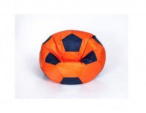 Кресло-мешок Мяч малый оранжево-черное в Югорске - yugorsk.ok-mebel.com | фото 1