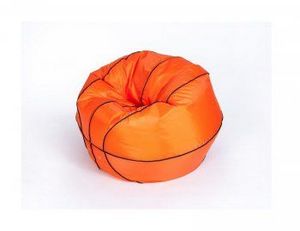 Кресло-мешок Баскетбольный мяч малый оранжево-черное в Югорске - yugorsk.ok-mebel.com | фото 3