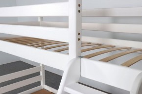 АДЕЛЬ Кровать двухъярусная с наклонной лестницей (белый) в Югорске - yugorsk.ok-mebel.com | фото 6