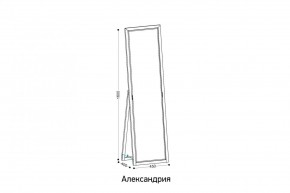 АЛЕКСАНДРИЯ-9.1 Зеркало напольное в Югорске - yugorsk.ok-mebel.com | фото 2