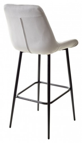 Барный стул ХОФМАН, цвет H-09 Светло-серый, велюр / черный каркас М-City в Югорске - yugorsk.ok-mebel.com | фото 6