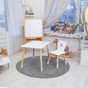 Детский комплект стол и стул «Корона» Rolti Baby (белый/береза, массив березы/мдф) в Югорске - yugorsk.ok-mebel.com | фото 3