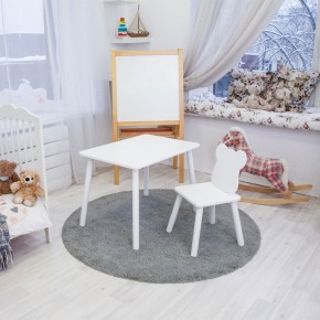 Детский комплект стол и стул «Мишка» Rolti Baby (белый/белый, массив березы/мдф) в Югорске - yugorsk.ok-mebel.com | фото 2