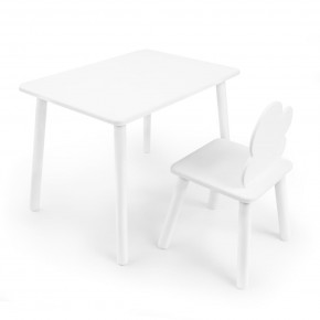 Детский комплект стол и стул «Облачко» Rolti Baby (белый/белый, массив березы/мдф) в Югорске - yugorsk.ok-mebel.com | фото 1