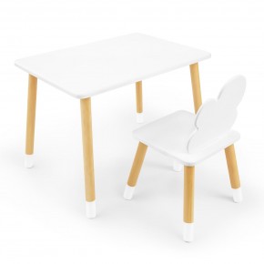 Детский комплект стол и стул «Облачко» Rolti Baby (белый/береза, массив березы/мдф) в Югорске - yugorsk.ok-mebel.com | фото
