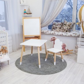 Детский комплект стол и стул «Облачко» Rolti Baby (белый/береза, массив березы/мдф) в Югорске - yugorsk.ok-mebel.com | фото 4