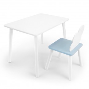Детский комплект стол и стул «Облачко» Rolti Baby (белый/голубой, массив березы/мдф) в Югорске - yugorsk.ok-mebel.com | фото