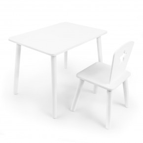 Детский комплект стол и стул «Звезда» Rolti Baby (белый/белый, массив березы/мдф) в Югорске - yugorsk.ok-mebel.com | фото