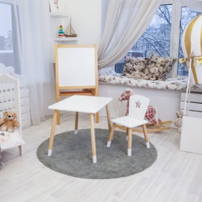 Детский комплект стол и стул «Звезда» Rolti Baby (белый/береза, массив березы/мдф) в Югорске - yugorsk.ok-mebel.com | фото 3