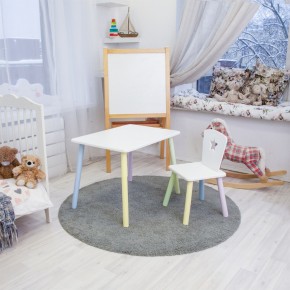 Детский комплект стол и стул «Звезда» Rolti Baby (белый/цветной, массив березы/мдф) в Югорске - yugorsk.ok-mebel.com | фото 2