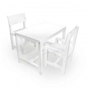 Детский растущий комплект стол и два стула  Я САМ "Лофт" (Белый, Белый) в Югорске - yugorsk.ok-mebel.com | фото