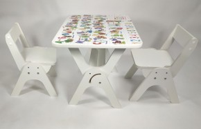 Детский растущий стол-парта и два стула Я САМ "Умка-Дуо" (Алфавит) в Югорске - yugorsk.ok-mebel.com | фото