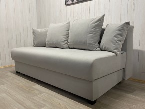 Диван Комфорт-1 (НПБ) велюр Luma 13 св.серый в Югорске - yugorsk.ok-mebel.com | фото 2