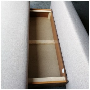 Диван-кровать Комфорт без подлокотников BALTIC GREY (2 подушки) в Югорске - yugorsk.ok-mebel.com | фото 4