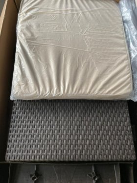 Диван пластиковый Корфу (Corfu love seat) коричневый - серо-бежевый* в Югорске - yugorsk.ok-mebel.com | фото 5