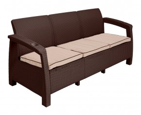 Диван Yalta Premium Sofa 3 Set (Ялта) шоколадный (+подушки под спину) в Югорске - yugorsk.ok-mebel.com | фото 2