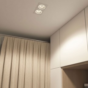 DK2062-WH Встраиваемый светильник, IP 20, до 15 Вт, GU10, LED, белый, алюминий в Югорске - yugorsk.ok-mebel.com | фото 4