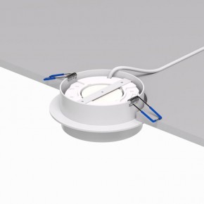 DK2090-WH Встраиваемый светильник FLAT, IP 20, до 15 Вт, GX53, LED, белый, алюминий в Югорске - yugorsk.ok-mebel.com | фото 3