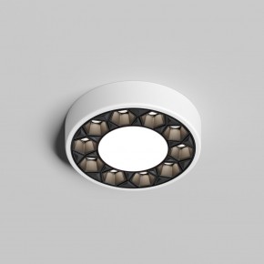 DK2440-WB Встраиваемый светильник DUAL 5+5 Вт, LED 4000K, IP 20, d90mm, белый/черный, алюминий/акрил в Югорске - yugorsk.ok-mebel.com | фото