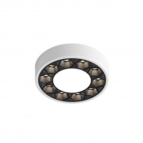 DK2440-WB Встраиваемый светильник DUAL 5+5 Вт, LED 4000K, IP 20, d90mm, белый/черный, алюминий/акрил в Югорске - yugorsk.ok-mebel.com | фото 4