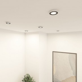 DK2441-WB Встраиваемый светильник DUAL 9+9 Вт, LED 4000K, IP 20, d120mm, белый/черный, алюминий/акрил в Югорске - yugorsk.ok-mebel.com | фото 6