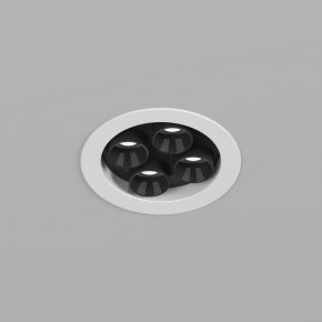 DK2510-WB Встраиваемый светильник SPACE со светодиодом d65 220V 8W 38° 4000К IP20 белый/черный алюминий в Югорске - yugorsk.ok-mebel.com | фото