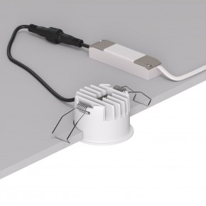 DK2510-WB Встраиваемый светильник SPACE со светодиодом d65 220V 8W 38° 4000К IP20 белый/черный алюминий в Югорске - yugorsk.ok-mebel.com | фото 3