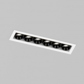 DK2514-WB Встраиваемый светильник SPACE со светодиодом L126mm 220V 10W 38° 4000К IP20 белый/черный алюминий в Югорске - yugorsk.ok-mebel.com | фото