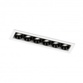 DK2514-WB Встраиваемый светильник SPACE со светодиодом L126mm 220V 10W 38° 4000К IP20 белый/черный алюминий в Югорске - yugorsk.ok-mebel.com | фото 5