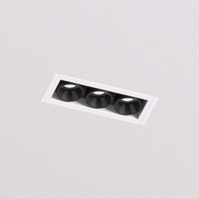 DK2530-WB Встраиваемый светильник SPACE со светодиодом под шпатлевку L69mm 220V 6W 38° 4000К IP20 белый/черный алюминий в Югорске - yugorsk.ok-mebel.com | фото