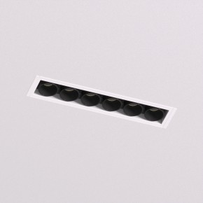 DK2531-WB Встраиваемый светильник SPACE со светодиодом под шпатлевку L126mm 220V 10W 38° 4000К IP20 белый/черный алюминий в Югорске - yugorsk.ok-mebel.com | фото 2