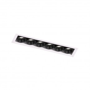 DK2531-WB Встраиваемый светильник SPACE со светодиодом под шпатлевку L126mm 220V 10W 38° 4000К IP20 белый/черный алюминий в Югорске - yugorsk.ok-mebel.com | фото 6