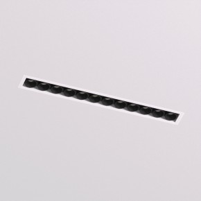 DK2532-WB Встраиваемый светильник SPACE со светодиодом под шпатлевку L240mm 220V 20W 38° 4000К IP20 белый/черный алюминий в Югорске - yugorsk.ok-mebel.com | фото 2
