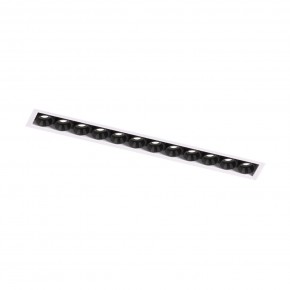 DK2532-WB Встраиваемый светильник SPACE со светодиодом под шпатлевку L240mm 220V 20W 38° 4000К IP20 белый/черный алюминий в Югорске - yugorsk.ok-mebel.com | фото 5