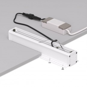 DK2532-WB Встраиваемый светильник SPACE со светодиодом под шпатлевку L240mm 220V 20W 38° 4000К IP20 белый/черный алюминий в Югорске - yugorsk.ok-mebel.com | фото 6