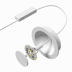 DK2700-WH Встраиваемый светильник, IP 20, 7 Вт, LED 3000, белый, алюминий в Югорске - yugorsk.ok-mebel.com | фото 4
