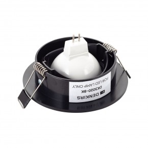DK3020-BK Встраиваемый светильник, IP 20, 10 Вт, GU5.3, LED, черный, пластик в Югорске - yugorsk.ok-mebel.com | фото 3