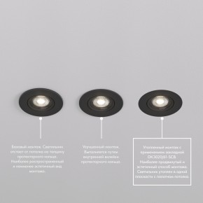 DK3020-BK Встраиваемый светильник, IP 20, 10 Вт, GU5.3, LED, черный, пластик в Югорске - yugorsk.ok-mebel.com | фото 5