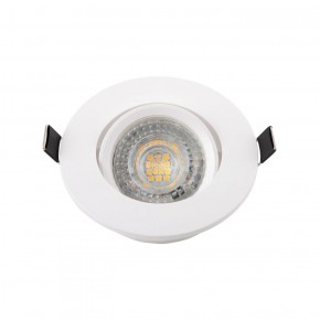 DK3020-WH Встраиваемый светильник, IP 20, 10 Вт, GU5.3, LED, белый, пластик в Югорске - yugorsk.ok-mebel.com | фото 2
