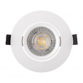 DK3020-WH Встраиваемый светильник, IP 20, 10 Вт, GU5.3, LED, белый, пластик в Югорске - yugorsk.ok-mebel.com | фото