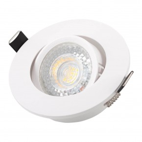 DK3020-WH Встраиваемый светильник, IP 20, 10 Вт, GU5.3, LED, белый, пластик в Югорске - yugorsk.ok-mebel.com | фото 2