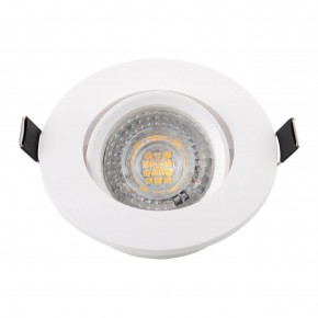 DK3020-WH Встраиваемый светильник, IP 20, 10 Вт, GU5.3, LED, белый, пластик в Югорске - yugorsk.ok-mebel.com | фото 4