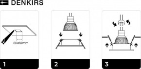 DK3021-WH Встраиваемый светильник, IP 20, 10 Вт, GU5.3, LED, белый, пластик в Югорске - yugorsk.ok-mebel.com | фото 5