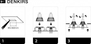 DK3022-WH Встраиваемый светильник, IP 20, 10 Вт, GU5.3, LED, белый, пластик в Югорске - yugorsk.ok-mebel.com | фото 6
