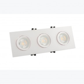 DK3023-WH Встраиваемый светильник, IP 20, 10 Вт, GU5.3, LED, белый, пластик в Югорске - yugorsk.ok-mebel.com | фото 2
