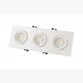 DK3023-WH Встраиваемый светильник, IP 20, 10 Вт, GU5.3, LED, белый, пластик в Югорске - yugorsk.ok-mebel.com | фото 3
